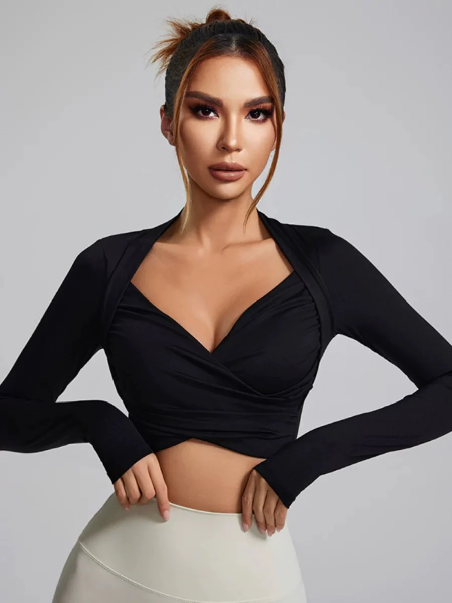 Tee-shirt Manche Longue - Brassière intégrée - Lola - Vente Finale - Image 6